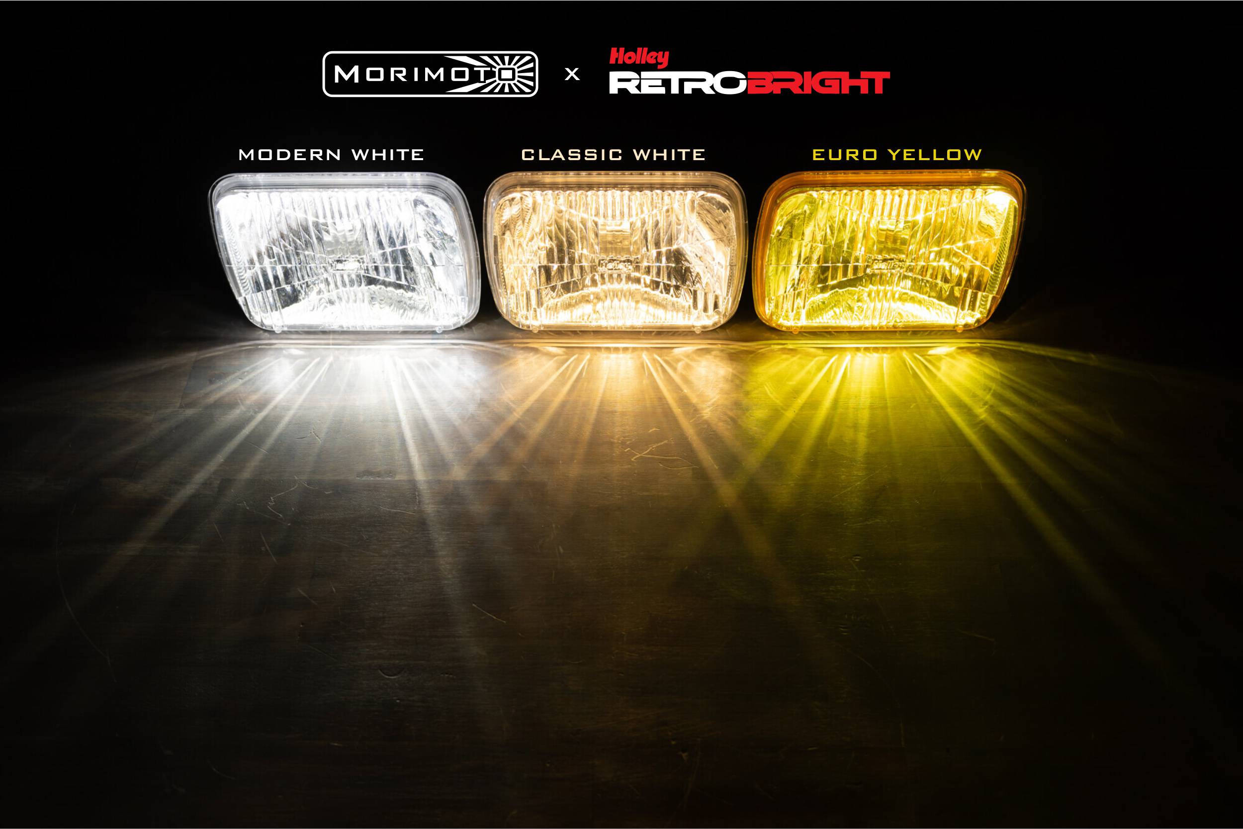 Holley RetroBright Headlight Modern White 4x6 Rectangle Deep 